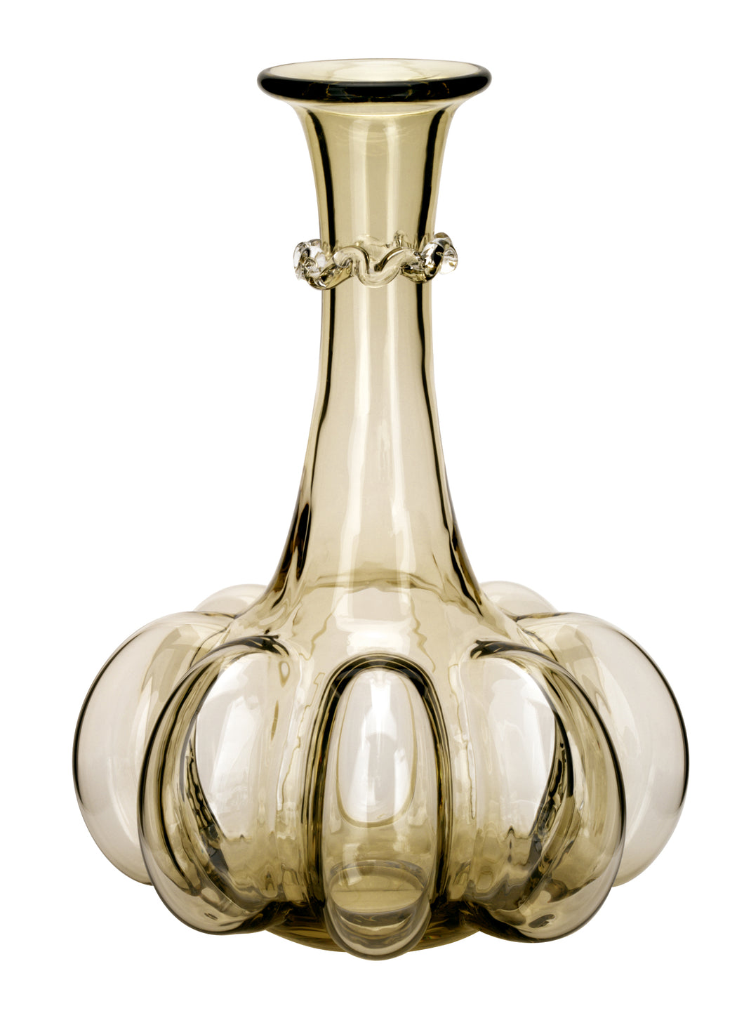 KÜRBISFLASCHE antikgrün, glatt - Flasche 210 mm