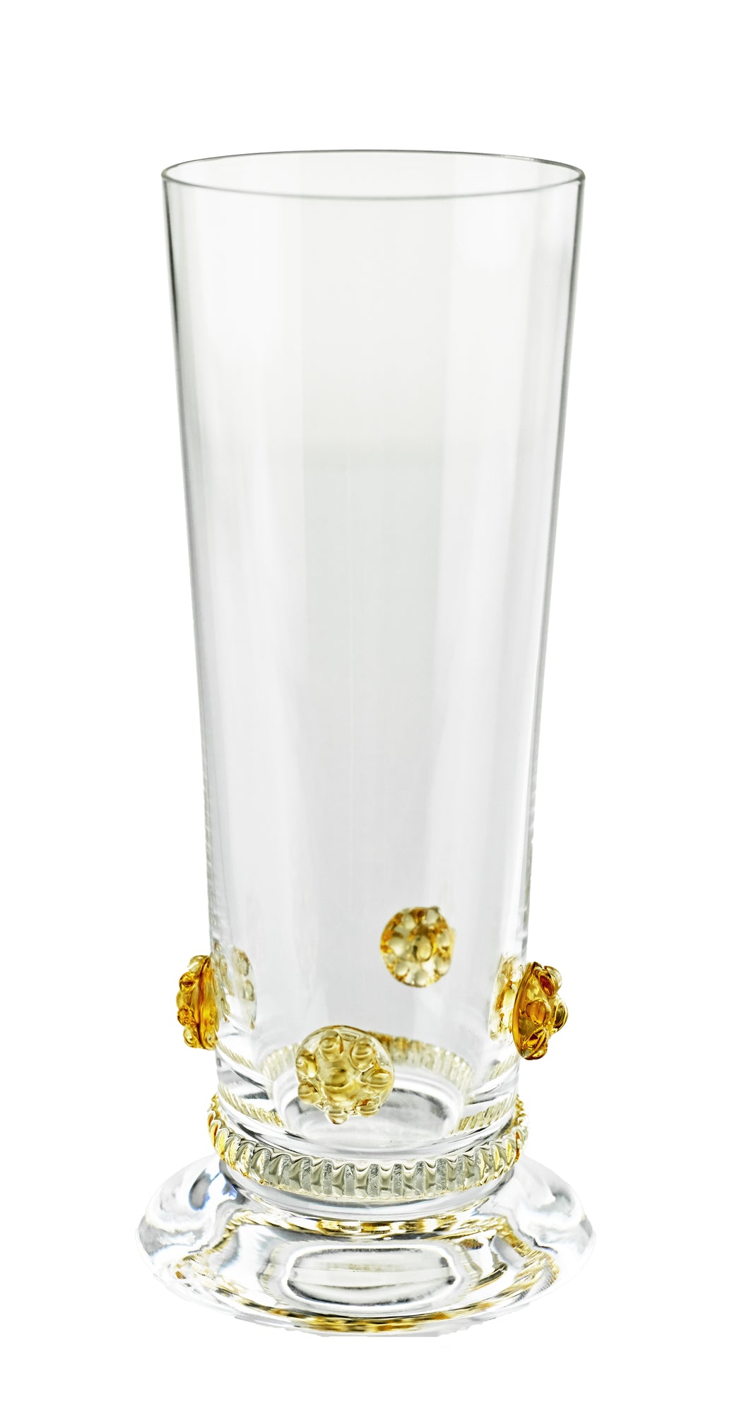 BACCHUS bernstein, Rosetten & Radlband - Champagnerbecher 132 mm