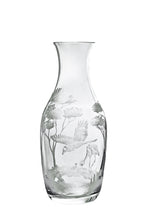 Lade das Bild in den Galerie-Viewer, BIRDS Flasche 267 mm / 10.5 in., klares Glas, Gravurbild Vögel
