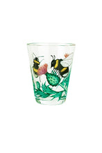 Lade das Bild in den Galerie-Viewer, INSECTS - klar, Becher 107 mm, Emaille Malerei mit Hummeln

