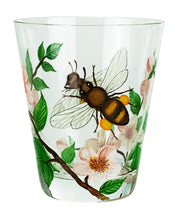 Lade das Bild in den Galerie-Viewer, INSECTS - klar, Becher 107 mm, Emaille Malerei mit Bienen
