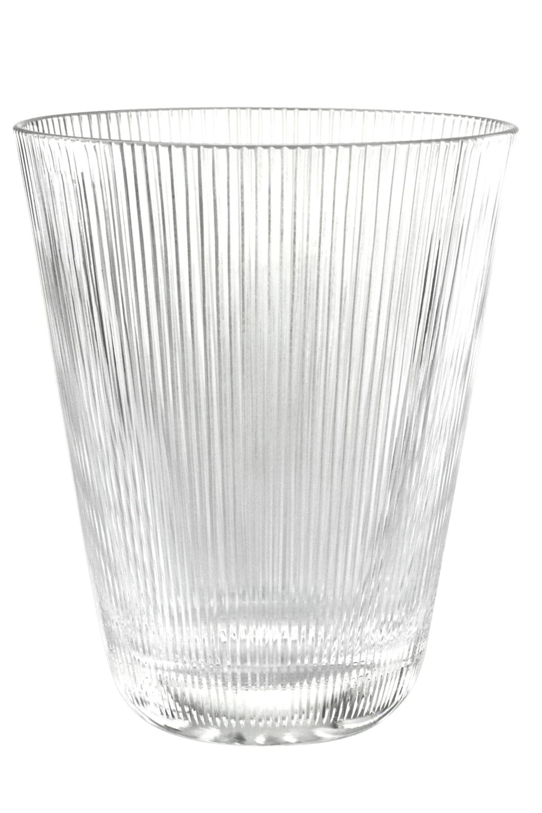 SANSIBAR - klares Glas, Becher 107 mm, Linienschliff