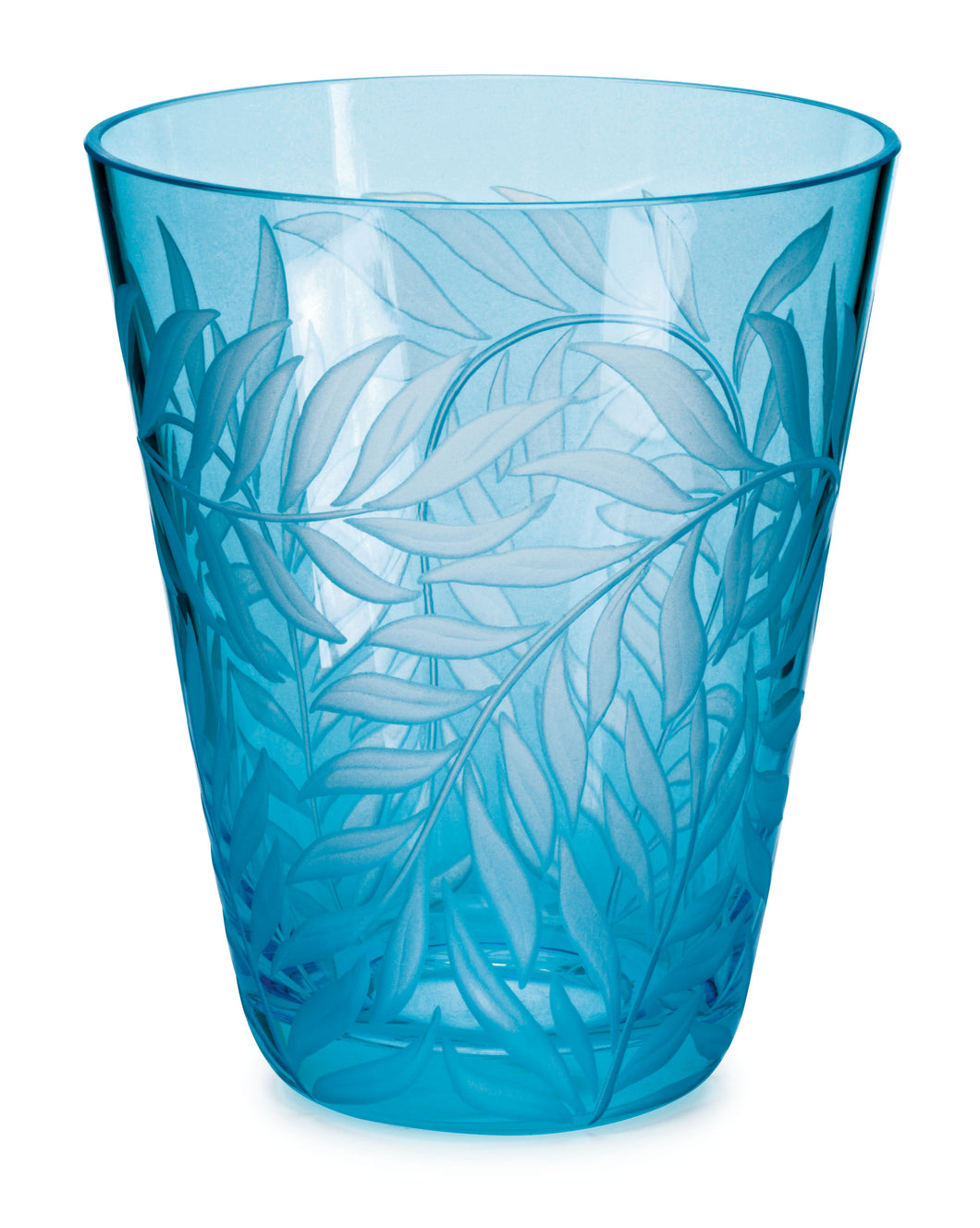 FEUILLES aquamarin, Gravur 'Feuilles' - Becher 107 mm