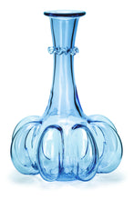 Lade das Bild in den Galerie-Viewer, KÜRBISFLASCHE hellblau, glatt - Vase 210 mm
