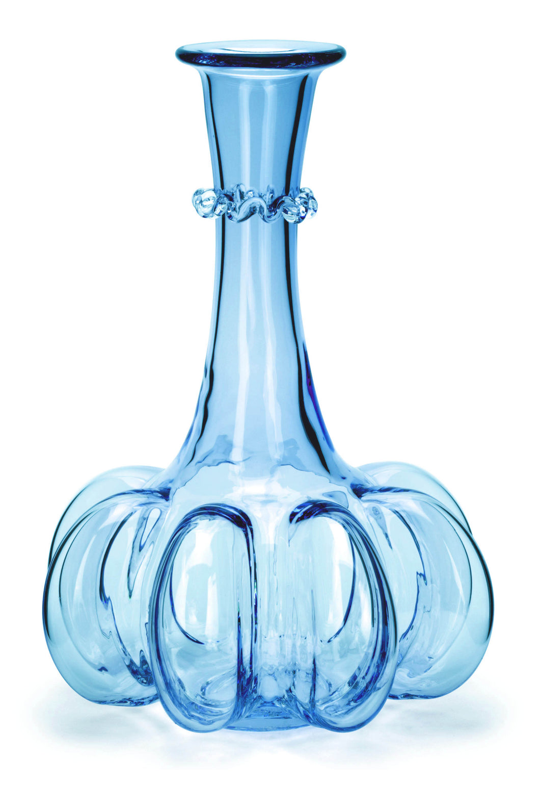 KÜRBISFLASCHE hellblau, glatt - Vase 210 mm