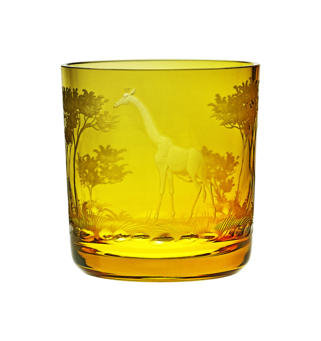 KILIMANDSCHARO mandarin, Gravur 'Giraffe' - Whiskybecher 99 mm