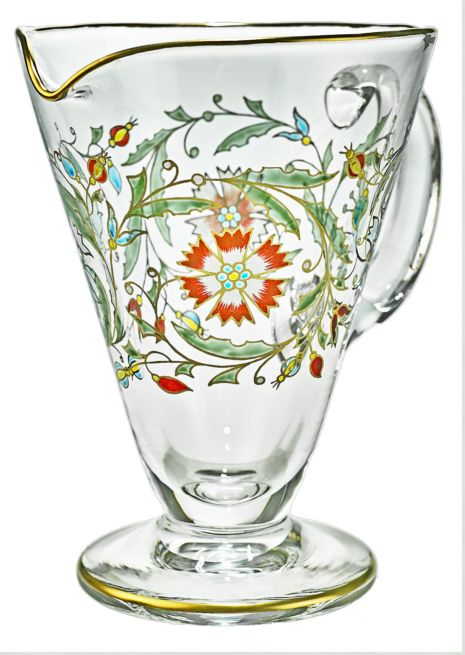 ELISABETH - Krug mit Handmalerei, klares Glas, 0.75 Liter, ca. 220 mm