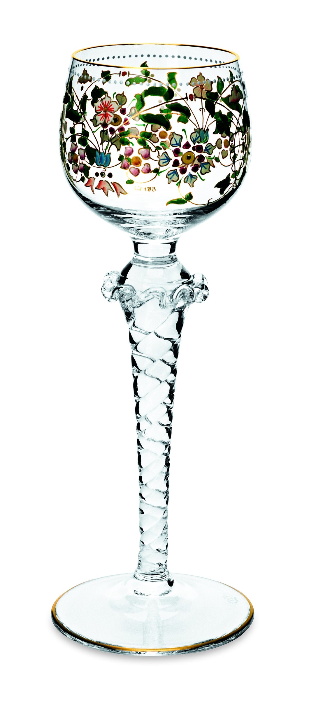 PALAIS klar, Handmalerei 'Trianon' - Weinglas 203 mm (Römer) (x)