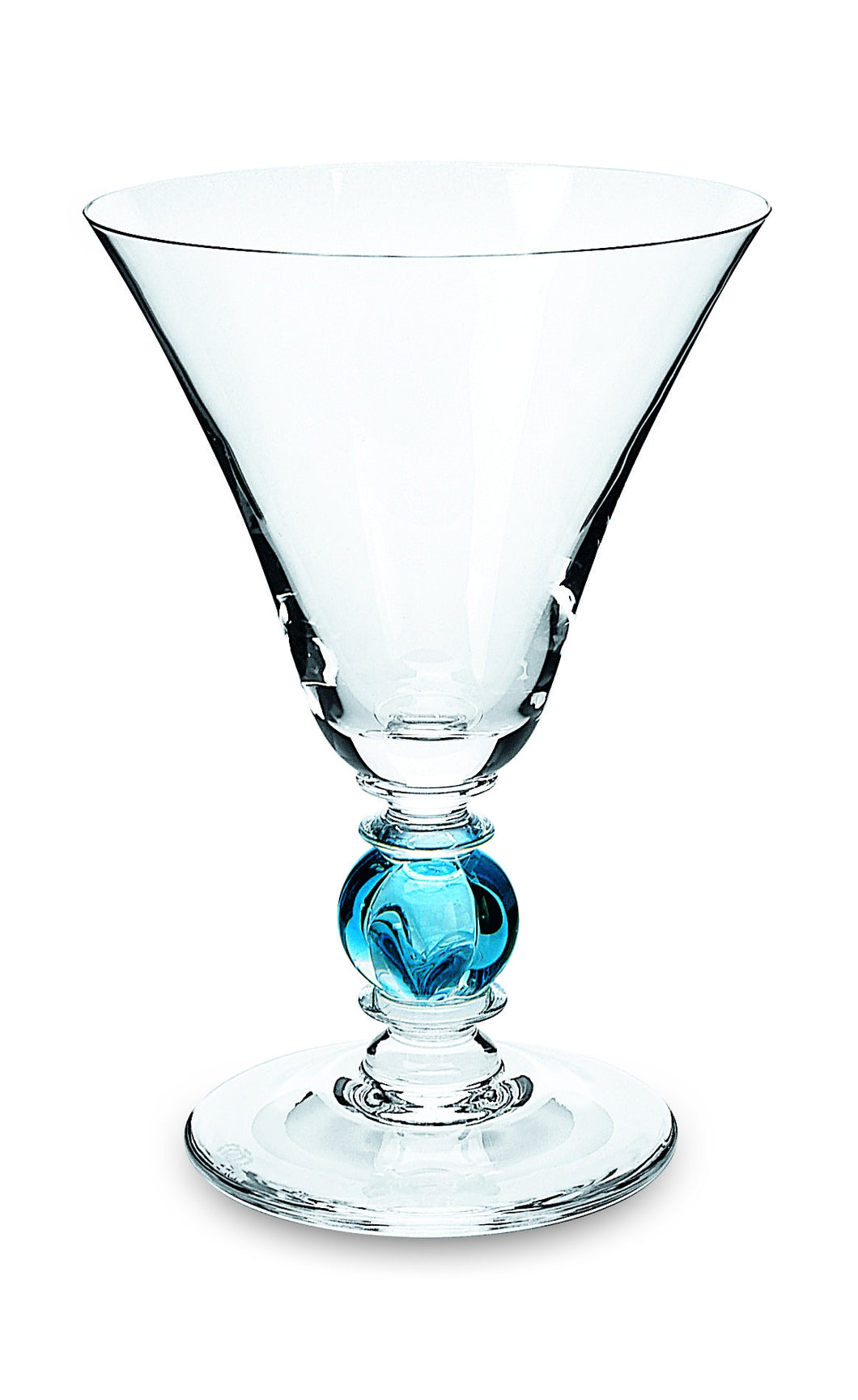 PETERSBURG klar, blaue Hohlkugel - Weinglas 147 mm (Abverkauf)