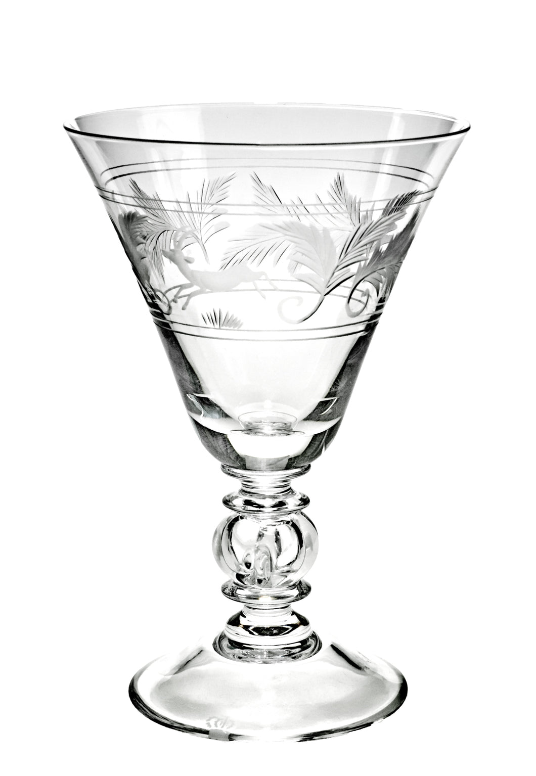 PETERSBURG klar, Gravur 'Springbock' - Weinglas 138 mm (Abverkauf)